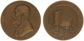 Historiepenningen - 1911 - Medal 'Prof. J.D. van der Waals winnaar van de Nobelprijs Natuurkunde in 1910' by F.E. Jeltsema (Zw.932) - Obv. Bust left /...
