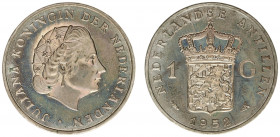 Overzeese Gebiedsdelen - Nederlandse Antillen - 1 Gulden 1952 (Sch. 1375) struck with polished dies - a.UNC