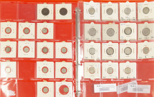 Interesting collection Wilhelmina a.w. 10 cent 1895, ½ gulden 1904-06, 1 gulden 1898-1901-05-10-11, many coins in nice grade