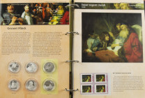 Collection medals 'Rembrandt en zijn leerlingen in zegels en zilver' (not complete)