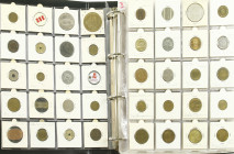 Album containing ca. 320 modern commemorative medals, vending tokens etc.