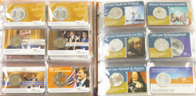 Euros - Collection 5 and 10 Euro coins in coincards up tot 2019 incl. 2x Cruyff, also some coincard medals (Geluksdubbeltje) and 2 Euro