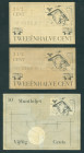 Netherlands - Miscellaneous - 2½ Cent Muntbiljet (2x), 50 Cent Muntbiljet + 1000 Cent z.j. Mercuriuskop; vgl. ontwerp Luchtpostzegels no. 6-8 uit 1929...