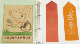 Album with participant pennants cycling, walking