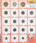 Dutch Provincial in albums - Small lot Dutch provincial/kingdom coinage including Duiten, Schellingen, etc. - Total 20 pcs.