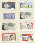 Euros - Collection euro coins in coincards a.w. Geluksdubbeltjes