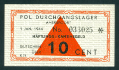 Netherlands - Concentratiekampgeld - Amersfoort - Amersfoort - 10 Cent 1944 (T/J 401.01 / PL1200.1.1) - star, no wmk. - UNC