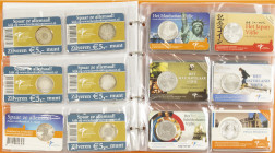 Euros - Collection 5 & 10 Euro coins in coincards
