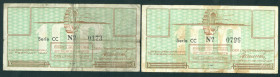 Netherlands - Concentratiekampgeld - Westerbork - Westerbork - 100 Cent 1944 serie CC No. 0173 + CC 0796 (T/J 403.4 / PL1230.4.a2) - (big) part wmk. v...