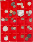 Dutch Provincial in boxes - Cassette with Dutch provincial coinage among which Duiten, Dubbele Wapenstuivers, Schellingen, etc. + NL Rijksdaalder 1860...