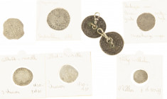 Dutch Provincial in boxes - Small box coins Northern/Southern Netherlands including Rijderschelling Nijmegen, 3 stuivers Albert & Isabella, etc. - Tot...