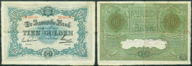 Netherlands Oversea - Nederlands-Indië - 10 Gulden 19 januari 1923 with city arms of Batavia (P. 53b / PLNI18.2c2 RR / ON 201f) - red series RD 007458...