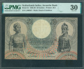 Netherlands Oversea - Nederlands-Indië - 50 Gulden 7 mei 1938 Javanese dancers (P. 81 / H-138 / ON 268 / PLNI23.4a) - sign. Waveren-Wichers - PMG VF 3...