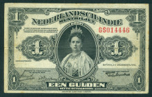 Netherlands Oversea - Nederlands-Indië - 1 Gulden 24.12.1919 Muntbiljet Wilhelmina (P. 100 / Mev. 160b / H-118a / PLNI19.1b) - sign. Talma 21 mm. - ni...