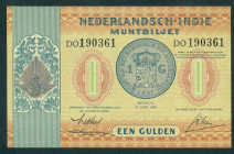 Netherlands Oversea - Nederlands-Indië - 1 Gulden 15.6.1940 treasury note (P. 108a / Mev. 165) - # DO 190361 - UNC