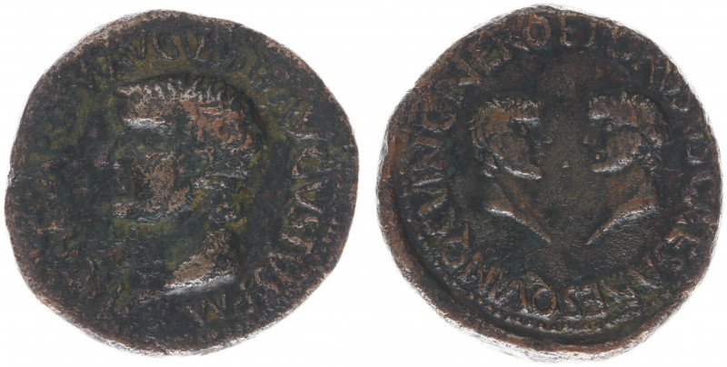 Tiberius (14-37) - AE As (Carthago Nova, Spain AD 23-29, 15.73 g) - TI CAESAR DI...