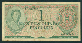 Netherlands Oversea - Nederlands Nieuw Guinea - 1 Gulden 1950 Juliana ( P.4a / PLNG1.1) - F/VF