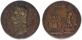 Caligula (37-41) - AE Sestertius (Rome AD 37-38, 27.75 g) - C CAESAR AVG GERMANICVS PON M TR POT, laureate bust left / ADLOCVT above – COH in exergue,...