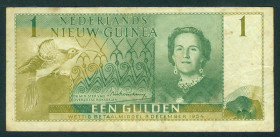 Netherlands Oversea - Nederlands Nieuw Guinea - 1 Gulden 8.12.1954 Juliana (P. 11a / Mev. 307 / PLNG2.1a) - a.VF