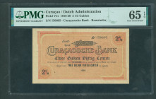 Netherlands Oversea - Curaçao - 2½ Gulden 1920 (P. 7Cr) - unsigned remainder with s/n - PMG Gem UNC 65 EPQ