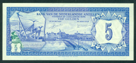 Netherlands Oversea - Nederlandse Antillen - 5 Gulden 23.12.1980 Curacao (P. 15a / PLNA17.1c) - UNC