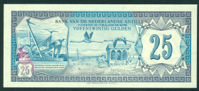 Netherlands Oversea - Nederlandse Antillen - 25 Gulden 14.7.1979 Bonaire + Flamingo's (P. 17a / PLNA17.3c) - UNC