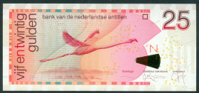 Netherlands Oversea - Nederlandse Antillen - 25 Gulden 1.1.1998 Flamingo REPLACEMENT (P. 29a) - serie 4046 - UNC
