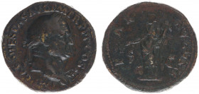 Vespasianus (69-79) - AE Sestertius (Rome AD 71, 26.30 g) - IMP CAES VESPAS AVG P M TR P P P COS III, laureate bust right / PAX AVGVSTI, Pax holding o...