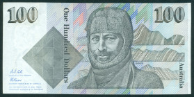 Australia - 100 Dollars ND (1985) Sir Douglas Mawson & J.Tebbutt (P. 48b) sign. Johnston/Fraser - XF/aUNC