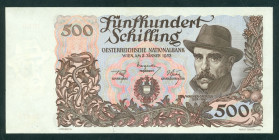 Austria - 500 Schilling 2.1.1953 portrait of Wagner-Jauregg (P. 134) - XF