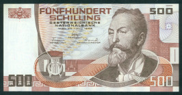 Austria - 500 Schilling 1.7.1985 Otto Wagner (P. 151) - aUNC