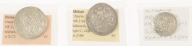 Arabian Empires - Lot with 3 coins Ilkhans: AR 2 dirhams AH701, Isfahan (A-2172; Wilkes 2098); AR 2 dirhams AH712 type C, Isfarayin (A-2188; Wilkes 21...