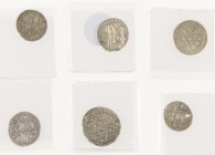Arabian Empires - Lot with 6 coins Safavid: 2x AR abassi AH1131, Tiflis (KM.282.11); AR Abbasi AH1131, Nakhijawan (KM282.6); AR abbasi AH1130 Qazwin (...