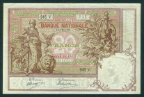 Belgium - 20 Francs 14.7.1906 Minerva with lion (P. 62d) - VF