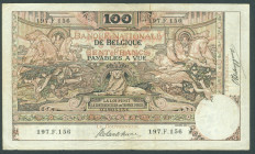 Belgium - 100 Francs 23.1.1909 Ceres + Neptune (P. 71) - F/VF