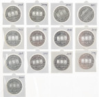 Austria - Box with 13 x 1 ounce silver Philharmoniker coins 2008 to 2020