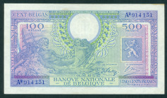 Belgium - 500 Francs-100 Belgas 1.2.1943 (P. 124) - XF