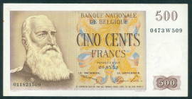 Belgium - 500 Francs 20.05.1952 King Leopold II (P. 130) - XF+