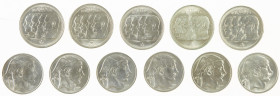 Belgium - Lot with silver 50 Francs Mercurius & 100 Francs 4 Kings