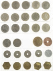 Belgium - Small lot coins Belgium and Belgian Congo on album sheet