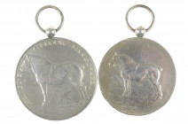 Lot of 2 silver medals 'Zeeuwsche Landbouw Maatschappij' and idem Kring Walcheren for horses 1927/28