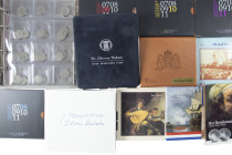 Euros - Box with various products KNM a.w. proofsets, zilveren dukaten en 5 euro coins in proof