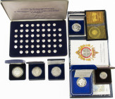 Lot of Belgian medals a.w. 150 history of medals, 50 y Unicef 1996, Patagon 1988, lifeline 1992, Antwerp 1993, Pro Belgica 1980 and more, appr. 230 gr...