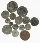 Ancient coins in lots - Greek / Hellenistic coinage - An interesting lot of Greek Roman coinage, small and larger modules, several emperors, mints and...