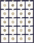 Ancient coins in lots - Roman coinage - A nice collection of Roman Denarii: Vespasianus (2), Plautilla, Nerva, Geta, Hadrianus, Sabina, Ant. Pius, Luc...