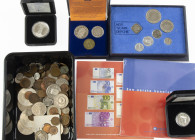 Euros - Box with various modern coins Netherlands incl. some products KNM
