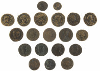 Ancient coins in lots - Roman coinage - Lot 20x AE Coins minted in Asia Minor: 1x Septimius Severus and Julia Domna; 1x Geta; 3x Severus Alexander; 1x...