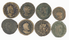 Ancient coins in lots - Roman coinage - An interesting lot bronzes of Postumus, 12.3 up to 15.9 g, some radiate and some laureate, several reverses an...