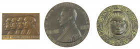 Belgium, Faculté Polytechnique de Mons (École des Mines): centenaire 1937, medal of honour (503 gram) engraved 'Paul Renders', Prof. Houzeau de Lehaie...