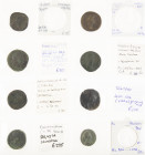 Ancient coins in lots - Roman coinage - A small collection of Roman bronzes, 7 Sestertii: Commodus (RIC 571), Antoninus Pius (RIC 1086, CONCORDIA), Ha...